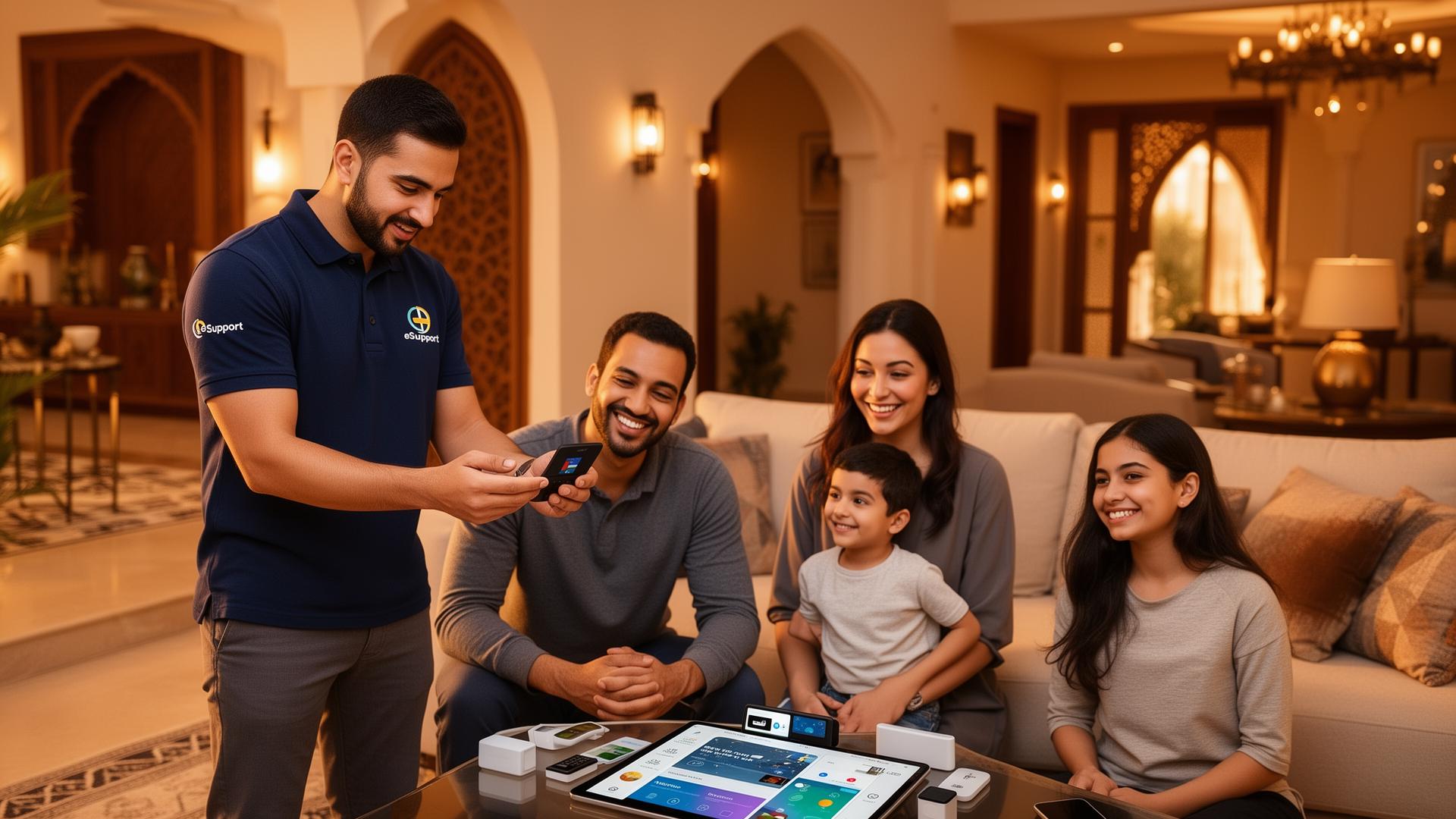 eSupport dispatch operations centre coordinating techies across the UAE